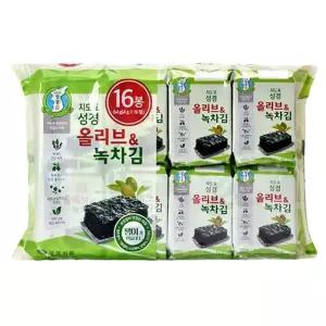 생활 김 지도표 성경김 4g x 16봉 녹차김 수앤서C1