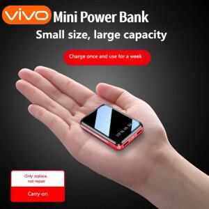 VIVO 50000mAh 미니 파워뱅크 휴대용 충전기 미러 스크린 LED 디지털 아이폰 샤오미 삼성 외장 배터리