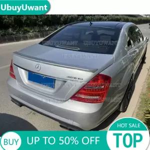 벤츠 S 클래스 W221 2006-2013 ABS 소재 스포일러 리어 트렁크 윙 테일 립 S320 S400 S420 S450 S600용 UBU