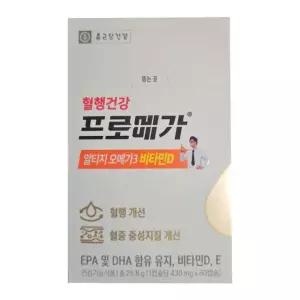종근당건강 혈행건강 프로메가 알티지 오메가3 비타민D 430mg x 60캡슐 X 1박스