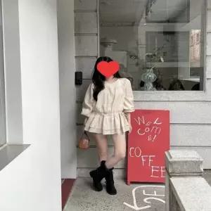 셀럽하우스 2컬러 러블리무드 데이트룩 캉캉 프릴 미니원피스