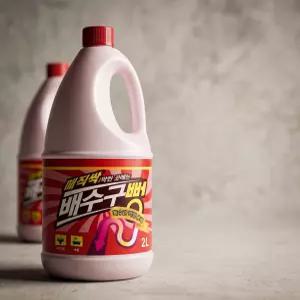 배관 하수구 청소액 머리카락 녹이는 단백질 용해제 유분 오물 뚫어뻥 액체 분해제 뻥클리너6개