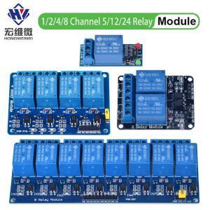 DC 5V 12V 6 8 채널 릴레이 모듈 보드 실드옵토커플러 포함/Arduino 용 고/저  트리거