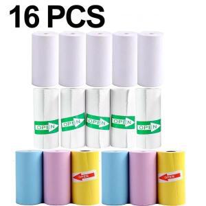 16 롤 감열지 57x25 Mm 모바일 POS 포토 프린터 용 인쇄 라벨 금전 등록기 Office 편지지