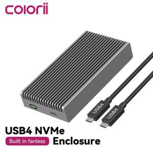 40Gbps USB4 M.2 NVMe SSD 외장 케이스 썬더볼트 4/3 호환 ASM2464 탑재