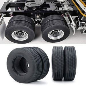 타미야 트랙터 트럭 앞바퀴 림 1/14용 4pcs 22mm RC 타이어 고무 RC-Hub
