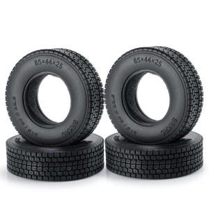 RC-Hub 4pcs 휠 타이어 22mm 트레일러 트랙터 트럭 1/14 고무 RC 25mm / 폼 타이어 타미야 크롤