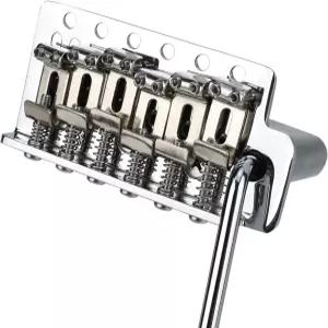 OVSAL 10.5mm 전기 기타 브리지 크롬 6포인트 트레몰로 스테인리스 스틸 빈티지 안장판 아연 합금 블록