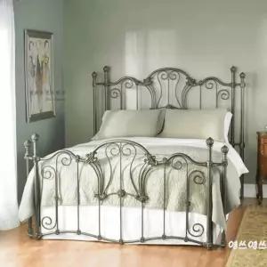 빈티지 침대프레임 침대 블랙 철제 엔틱 공주 북유럽 고급