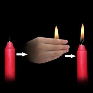 CANDLELITE 불타는 팁 무대 거리 마술 TOYS LIGHT MAGIA 트릭 닫기 MAGICIAN PORPS THUMBTIP MAGIC