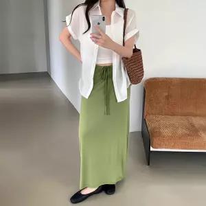 [코코블랑] 멜르 롱 스커트