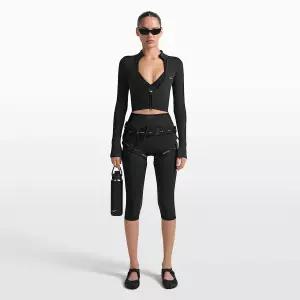 Nike 스킴스 매트 여성 V 패널 17인치 크롭 레깅스 IR5075-054