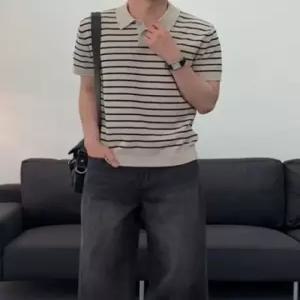 스파오 SPKWG25M03 남녀공용 모자 [코튼100] 칼라넥 스트라이프 반팔니트_25M03 6