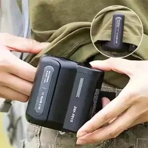 휴대용 미니 허리 부착 선풍기 USB 충전식 개인용 야외 여름 쿨링 클립 팬 웨어러블