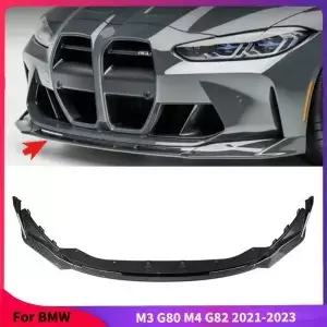 BMW M3 G80 M4 G82 2022023 용 자동차 앞 범퍼 하단 립 부품 스플리터 블레이드 바디 키트 가드 보호대
