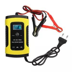 LCD 디스플레이 완전 자동 배터리 충전기 스마트 고속 오토바이 전기 자동차 트럭 2V 0V 220V 6A