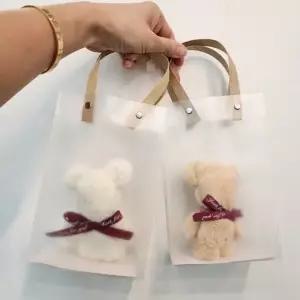 어린이집 돌잔치 생일 답례품 리본 곰돌이 자수 손수건 핸드타월 포장백 구성 선물 백일