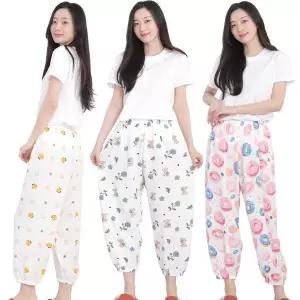 [하프클럽/오리궁뎅이]시원한 쿨링 스판 시보리팬츠 파자마 빅사이즈