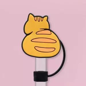 귀여운 고양이 디자인 취향에 맞게 선택 휴대 간편 보관 편리 환경을 생각하는 빨대 커버