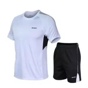 운동복세트 남자 여름 탁구 테니스 흰색 클라이밍