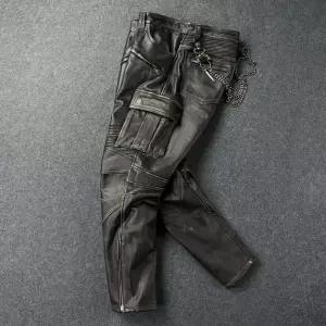 오토바이 바이크 모터사이클 라이딩 빈 가죽바지 겨울