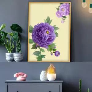 목단그림액자 풍수그림 돈들어오는 꽃그림 A2gdAL4 목단