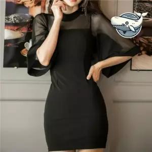 블랙 미니 원피스 슬림핏 썸머 나이트 아웃 원피스 호텔 호캉스 홀복 블랙 드레스 클럽