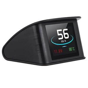 헤드업 디스플레이 P10 유니버설 카 HUD OBD2 속도 경고 RPM 연료 소비 프로젝터