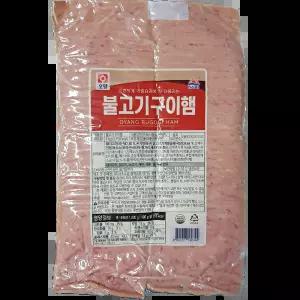 불고기구이햄 (사조 슬라이스 1K) X10 햄도매가 햄에그용 김밥용 음식점 배달용 짭조름한맛