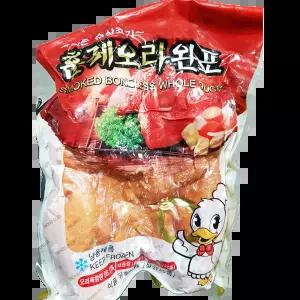 훈제오리 (두리FNB 냉동 완포 900g) 부드러운식감 샐러드용 냉채용 한식당 술집안주 업소용식당