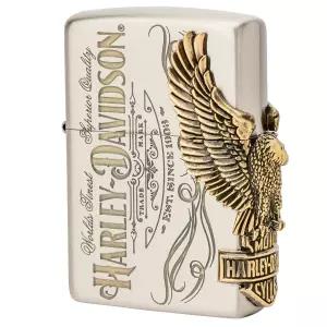 ZIPPO 지포 라이터 실버 할리 데이비슨 일본 한정 모델 3면 가공 HDP75