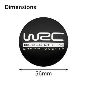 4pcs 56  60mm 자동차  휠 센터 허브 캡 림 커버 WRC 세계 랠리 챔피언십 배지 엠블럼 스티커 액세서리