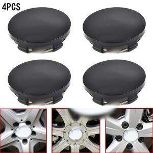 4pcs 60mm  ABS 블랙 실버 범용 자동차 차량 휠 허브 센터 캡 커버 전기 도금 R60  곡선 표면