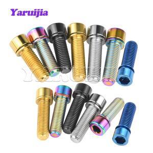 티타늄 볼트  스템용 워셔 포함 산악 자전거 나사 M8 액세서리 M5 x 18mm M7 20 25mm