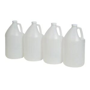 패스트랙 4팩 1갤런 물병 플라스틱 용기 뚜껑 | 화이트 푸드 등급 갤런 물병, BPA 프리, 뚜껑 발효, 양조, 보관 등의 누수 방지 피처