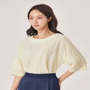 꼼빠니아엠포싱 7부 블라우스_CACU5WRB490