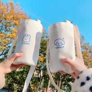 드링크백 캔버스 커피홀더 미니에코백 텀블러가방