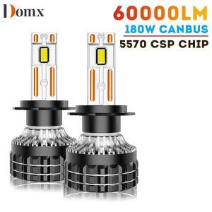 K5C H7 LED 60000LM 헤드라이트  8000K H1 H4 9012 HIR2 H8 H9 9005 HB3 고전력 5570 CSP 칩