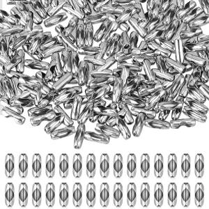 Trinkrittey 200Pcs 볼 체인 커넥터 클립 2.4mm 구슬 롤러 블라인드 코드 DIY 공예용 보석 제작 액세서리