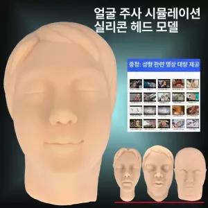 주사 실습 모형 얼굴 필러 피부 관리 연습 데콜테 의대생 인체 모델 헤드 수액