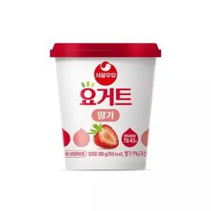 요거트 서울우유 딸기 6입 380g