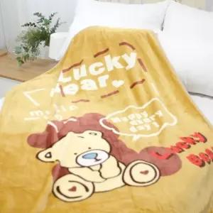 미니 캐릭터 극세사 무릎 담요 럭키베어 이불 겨울담요 무릎담요 (WDAF8E8)