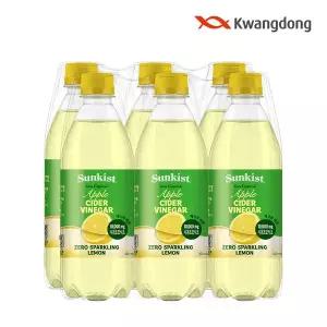 [광동제약][광동직영] 썬키스트 애사비 제로 스파클링 레몬 체험팩 (500ml 6개)