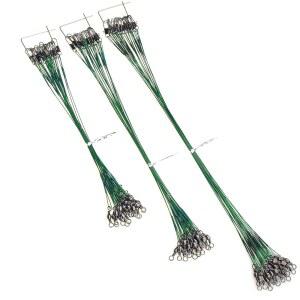 MOBOREST 60PCS 낚시 리더, 하이 로우 스테인리스 낚싯줄 미끼 도구 와이어 제공 후크를 리그 모듬 스냅 위한 장비 회전 연결로