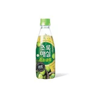 웅진 초록매실 스파클링제로 펫 350ml 20개