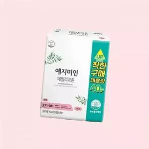예지미인 데일리코튼 면 생리대 중형 40입 5017979