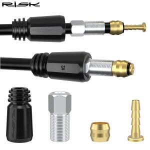 RISK MTB 자전거 유압 브레이크 호스 오일 니들 헤드 (BH90 BH59 SRAM MAGURA 산악 자전거용) 올리브 헤드