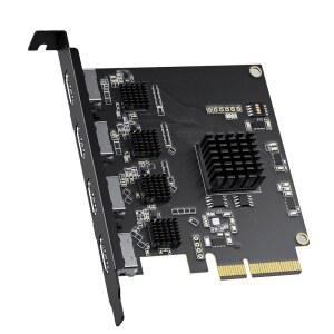 ACASIS 4K HDMI PCIe x4 비디오 멀티캠, Zoom, 교육, OBS, 초저지연 회의, 1080p60으로 위한 캡처 스트리밍, 및 방송을 PC와 카드 협력합니다 스트림