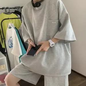 상하의 트레이닝 남성 5부 캐주얼 셋업 QWC482D3