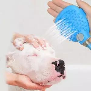 고양이 마사지 강아지 애견샤워기 브러쉬 실리콘 목욕 마사지기